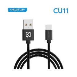Cavo USB Type-C Steel Newtop 100cm Nero Lucido