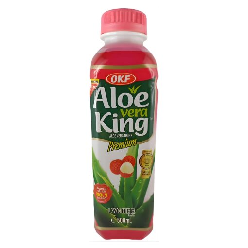 Bevanda Coreana All’Aloe Vera Al Litchi OKF Aloe King 500 ml