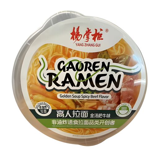Ramen Istantaneo In Bicchiere Gusto Brodo Dorato Di Manzo Gaoren Yang Zhang Gui 187g