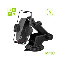 Supporto MC07 Smartphone Con Ricarica Wireless Con Ventosa Lunga Oxyn
