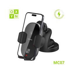 Supporto MC07 Smartphone Con Ricarica Wireless Con Ventosa Corta Oxyn