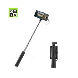 OXYN Selfie Stick With Button Wired Nero