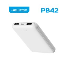 Power Bank Ultra Sottile 4000 mAh NEWTOP Bianco