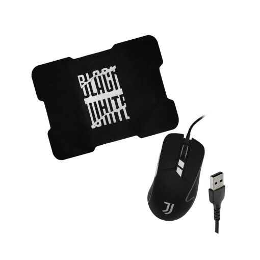 Combo Set Gaming Mouse E Mouse Pad Techmade Ufficiale Juventus