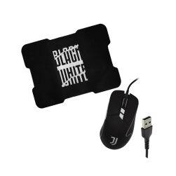Combo Set Gaming Mouse E Mouse Pad Techmade Ufficiale Juventus