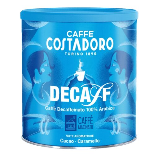 Costadoro Decaffeinato Caffè Macinato Per Moka Lattina 250g