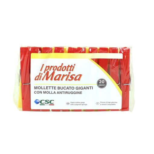  Mollette Bucato Giganti Con Molla Antiruggine 20 Pezzi
