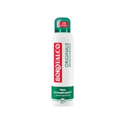Borotalco Original Deodorante Spray Talco E Cristalli Attivi Extra Asciutto 150ml