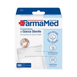 FarmaMed Compressa Di Garza Sterile 100 Pezzi 10x10 Cm