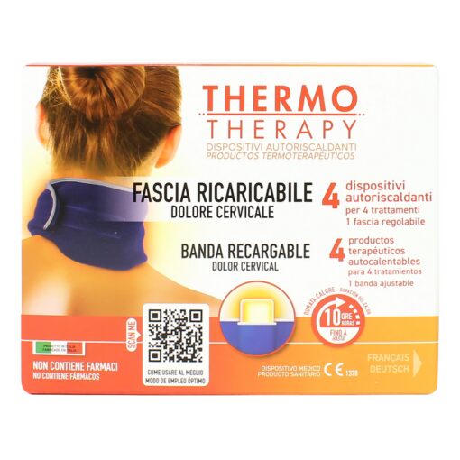 Fascia Dolore Cervicale + 4 Dispositivi Autoriscaldanti Per 4 Trattamenti