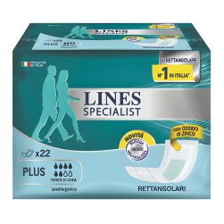 Lines Specialist Plus Assorbenti Rettangolari x22