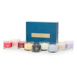 Yankee Candle Confezione Regalo 10 Candele Votive in Vetro 37g Assortite