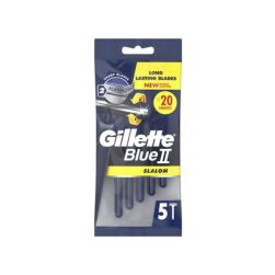 Rasoi Usa E Getta Gillette Blue II Slalom 5 Pezzi
