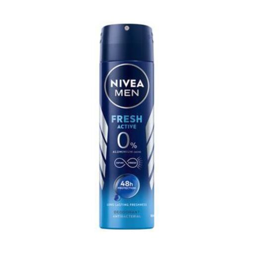 Deodorante Spray Uomo Nivea Men Fresh Active 0% Sali Di Alluminio 150ml