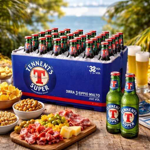 Confezione Birra Tennent’s Super 24 bottiglie 33 cl
