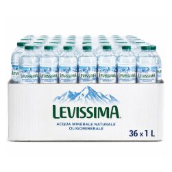 Acqua Minerale Naturale Oligominerale Levissima 36x1 L