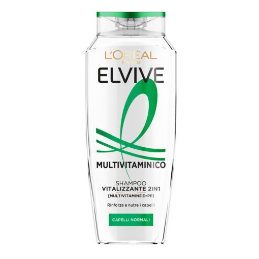 Shampoo L’Oréal Paris Elvive Multivitaminico 2 In 1 Capelli Normali 250ml
