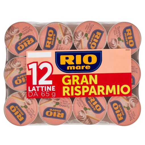 Rio Mare Tonno All’Olio Di Oliva 12 Lattine Da 65g