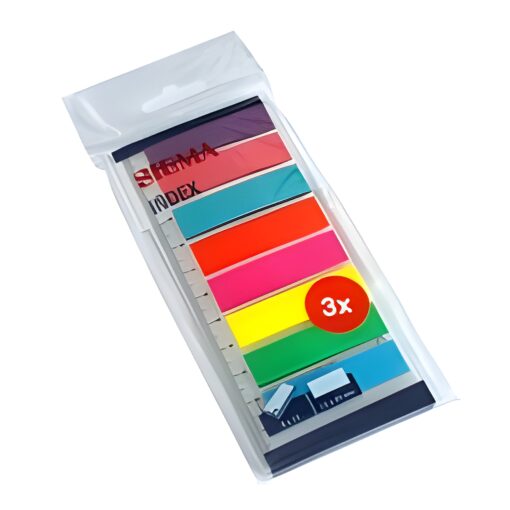Sigma Index Segnapagina Adesivi 8 Colori 200 Pezzi