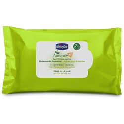 SPEDIZIONE 10GG Salviettine Detergenti Naturali Con Melissa E Andiroba Chicco Naturale 20pz
