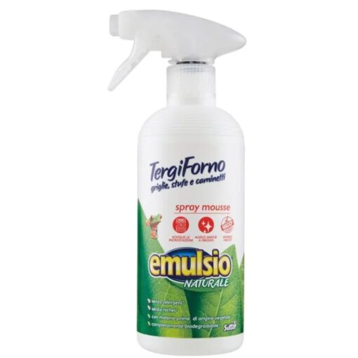 Detergente Spray Mousse Per Forni Griglie Stufe E Caminetti Emulsio Naturale TergiForno 500 ml