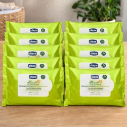 Salviettine Detergenti Naturali Con Melissa E Andiroba Chicco Naturale - CONFEZIONE DA 12