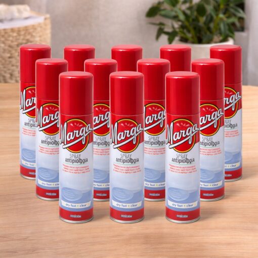 Marga Spray Impermeabilizzante Antipioggia Pelle Camoscio Tessuto 200 ml - CONFEZIONE DA 12