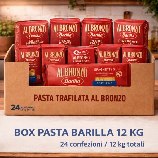 BOX PASTA BARILLA TRAFILATA AL BRONZO 12 KG
