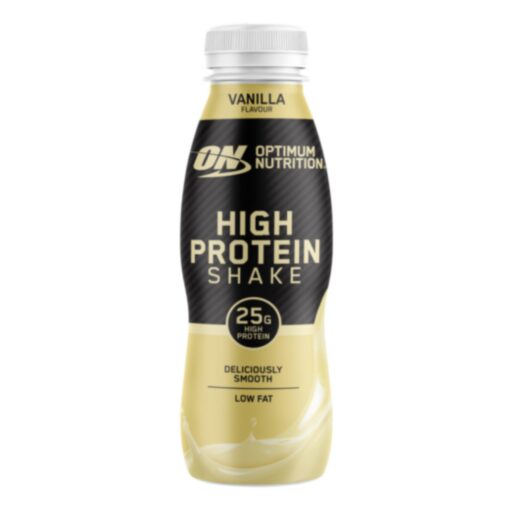 12 Confezioni di High Protein Shake Optimum Nutrition Vaniglia 330ml - SCADENZA 06/05/2026