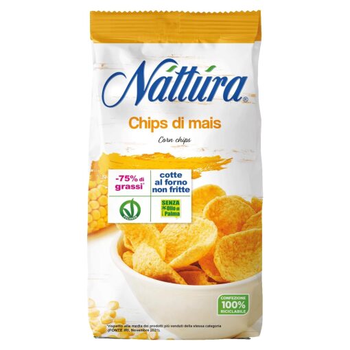 12 Confezioni di Nattura Chips di Mais 90g - SCADENZA 09/05/2026