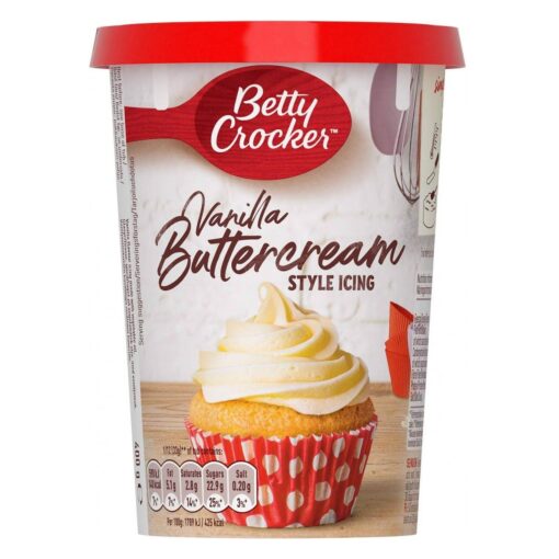 6 Confezioni di Betty Crocker Crema Spalmabile Vaniglia Buttercream 400g