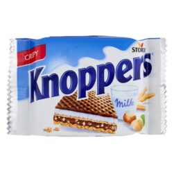 10 Confezioni di Knoppers Snack Latte e Nocciola 3 x 25 g