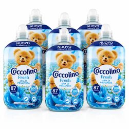 6xAmmorbidente concentrato Coccolino Fresh Aria di Primavera 87 lavaggi Formato XXL